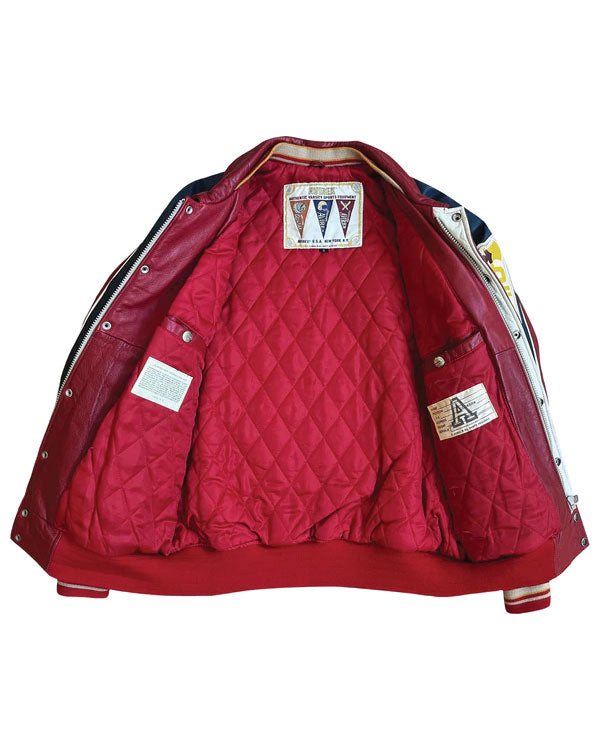 Avirex Sioux Football Team Leather Varsity Jacket