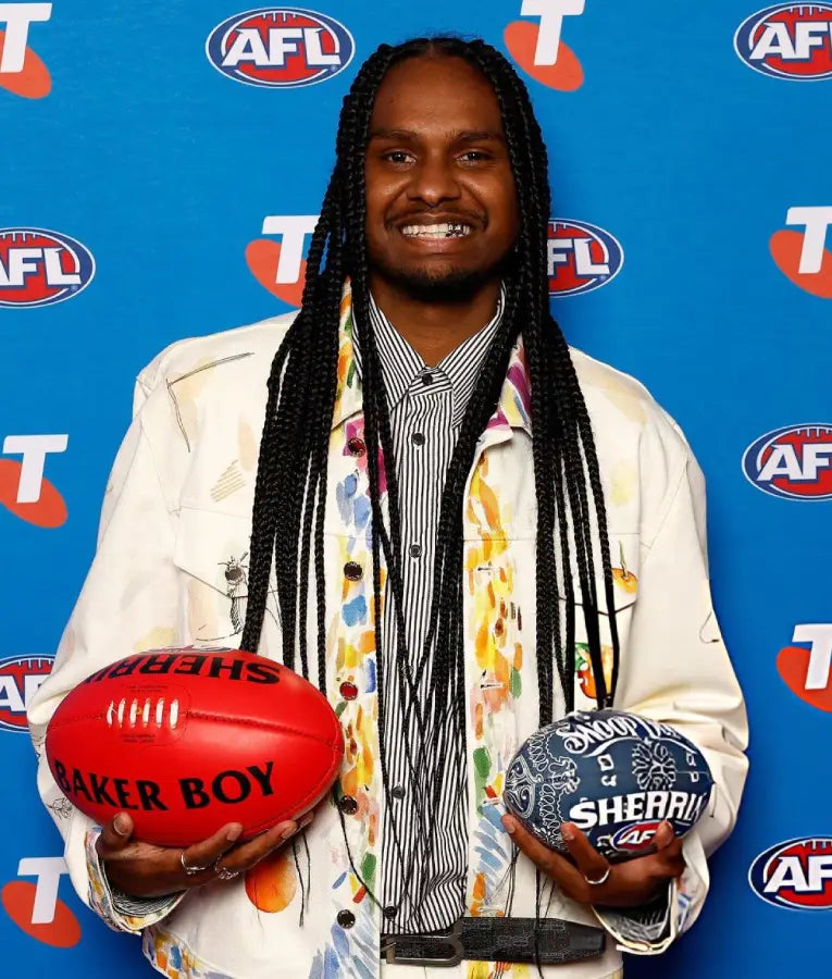 Baker Boy 2025 AFL Grand Final Entertainment Media Opportunity Jacket