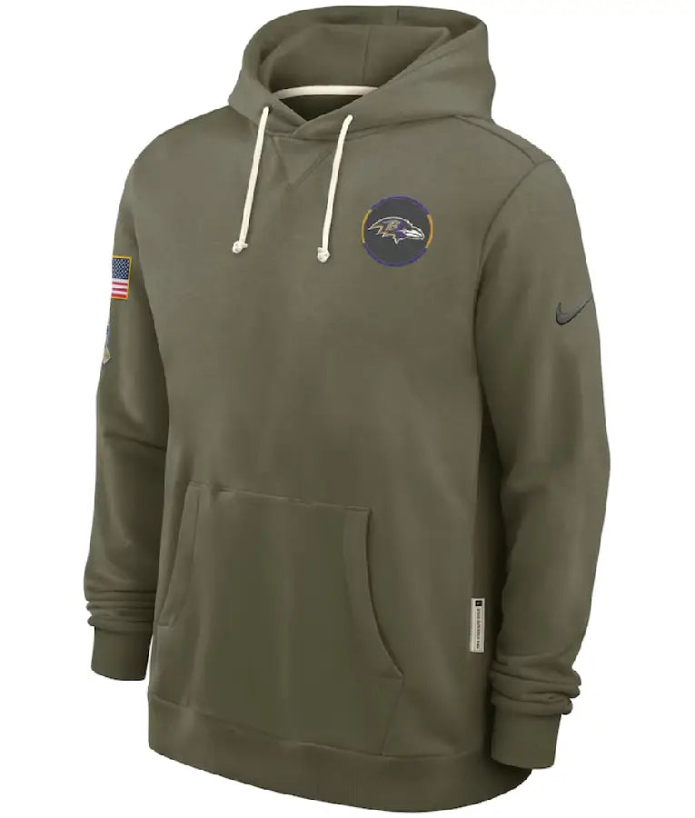 Baltimore Ravens 2025 Salute To Service Hoodie