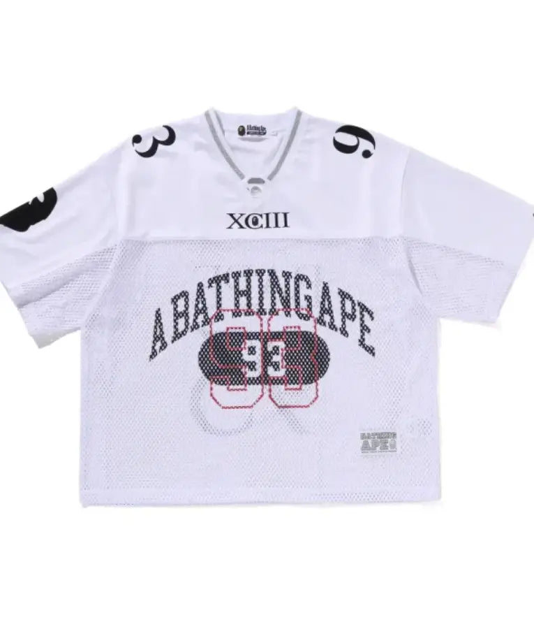 Bape Line Camo Multi Logo Football Jersey
