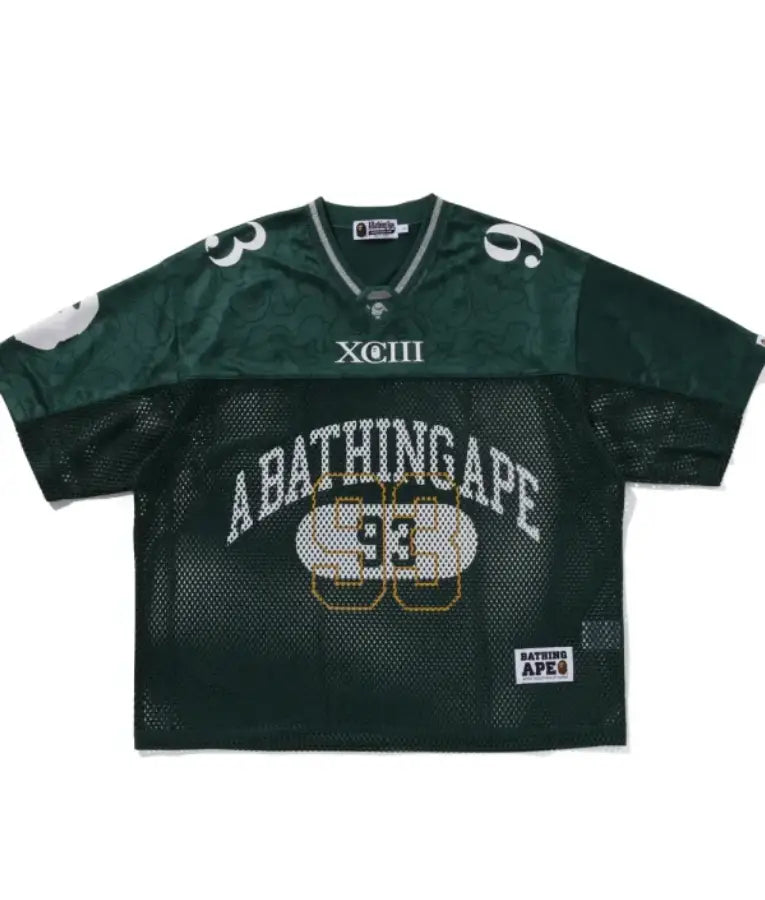 Bape Line Camo Multi Logo Football Jersey