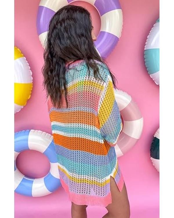 Baylen Out Loud S02 Baylen Dupree Rainbow Crochet Sweater