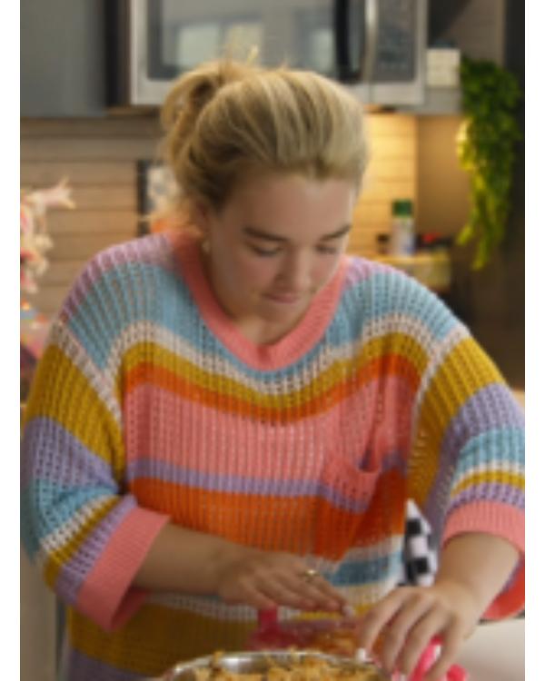 Baylen Out Loud S02 Baylen Dupree Rainbow Crochet Sweater