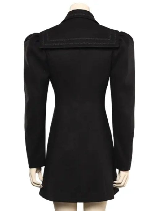 Poor Things 2023 Emma Stone Black Coat