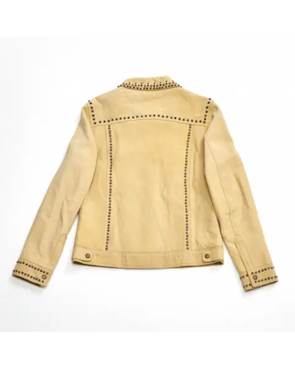 Emily In Paris S04 Kevin Dias Yellow Studded Jacket