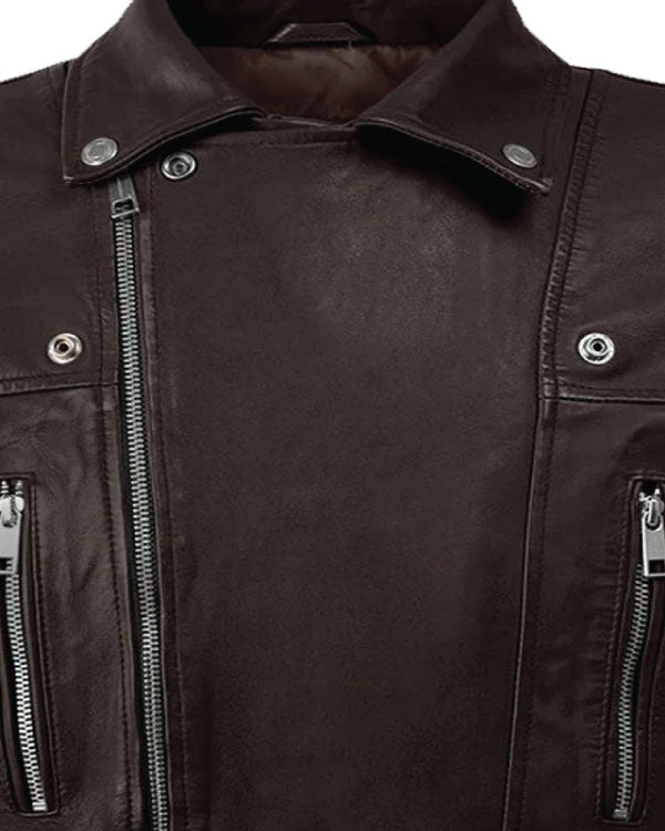 Motorcycle Dauntless Brown Biker Leather Jacket