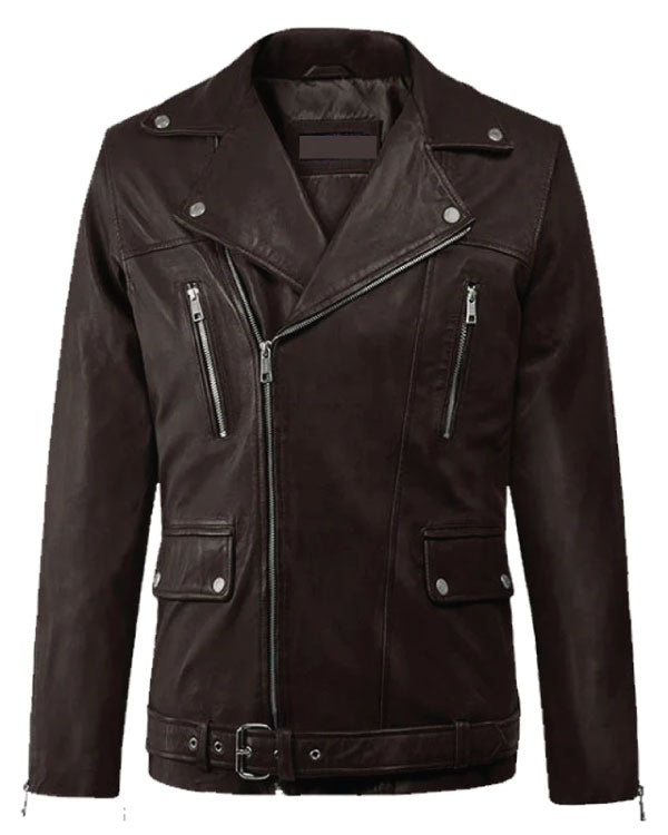 Motorcycle Dauntless Brown Biker Leather Jacket