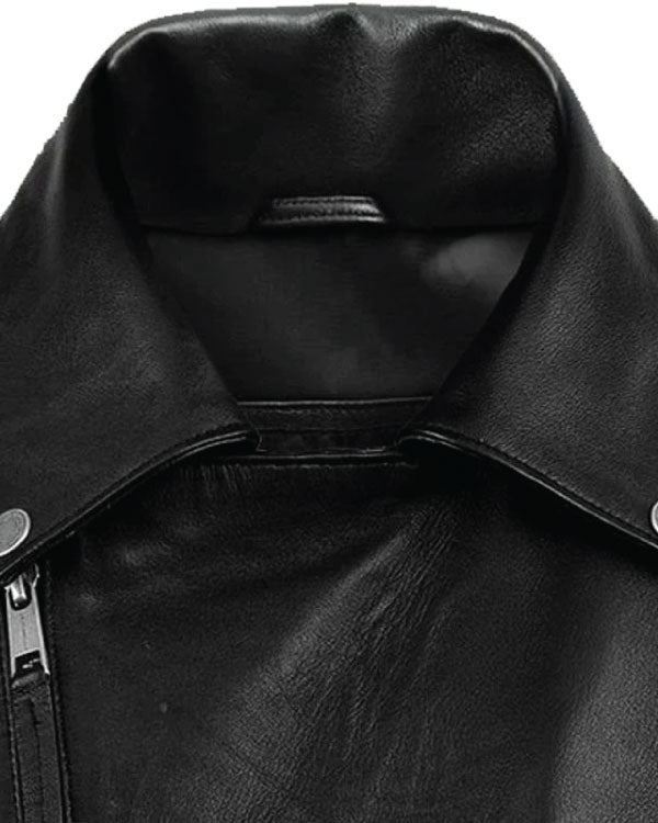 Deadwood Motorbike Black Leather Jacket
