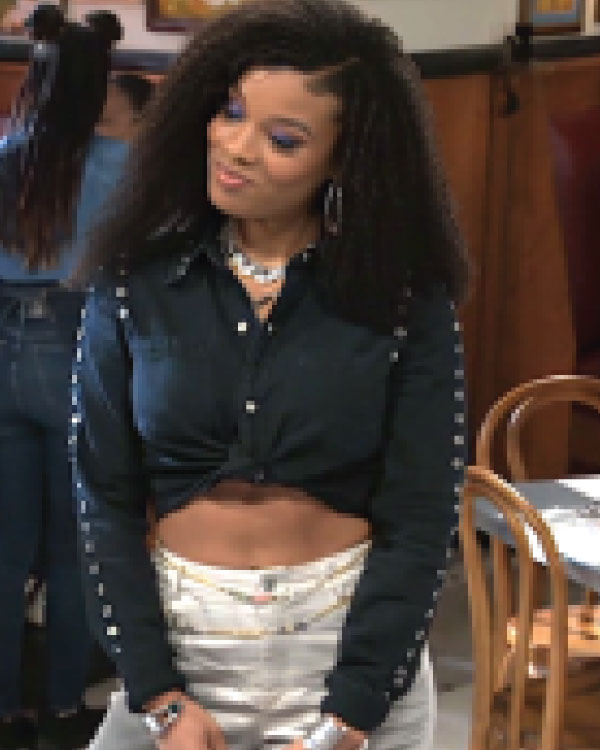 Beyond The Gates 2025 Eva Thomas Grommet Studded Trim Jacket