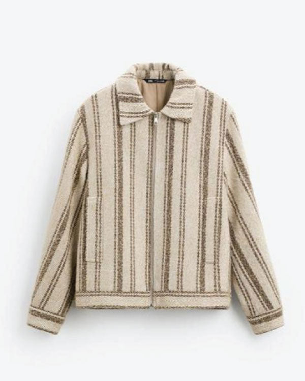 Beyond The Gates 2025 Sean Freeman Beige Striped Jacket