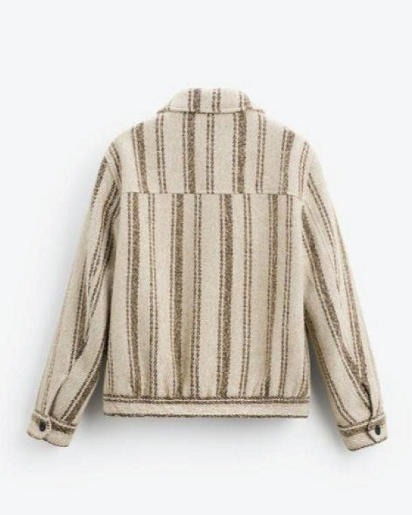 Beyond The Gates 2025 Sean Freeman Beige Striped Jacket