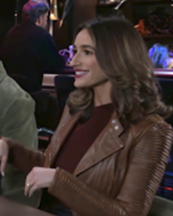 Beyond The Gates 2025 Jen Jacob Brown Leather Jacket