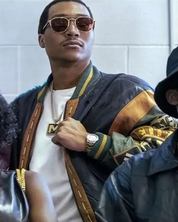 Big Meech Flenory BMF S03 Bomber Leather Jacket