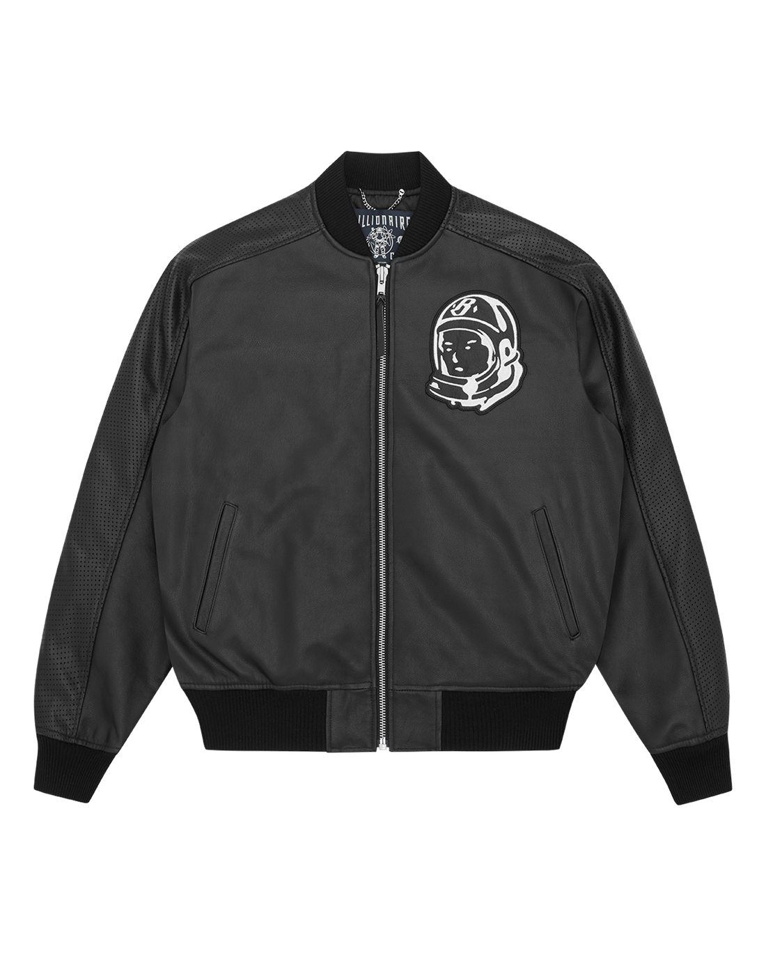 BillionaireBoysClubOGAstroBlackLeatherBomberJacket