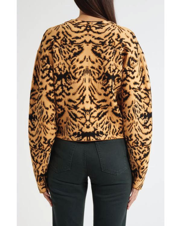 Bold And The Beautiful Steffy Forrester Tiger Print Cardigan