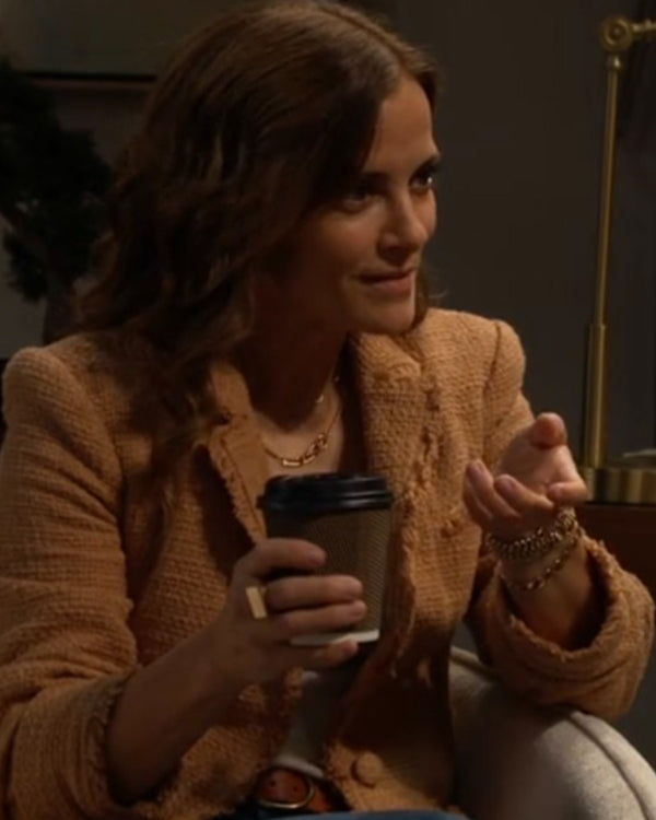 Bold And The Beautiful 2025 Rebecca Budig Tweed Blazer
