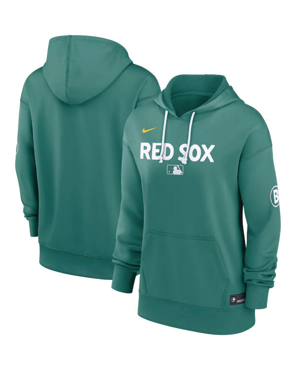 Boston Red Sox Nike Green 2025 City Connect Authentic Collection Performance Hoodie