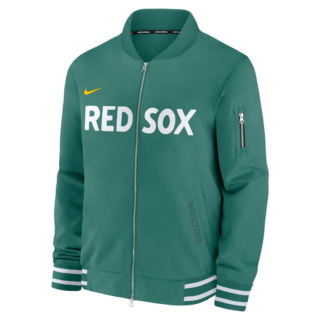 BostonRedSoxNikeGreen2025CityConnectBomberJacket