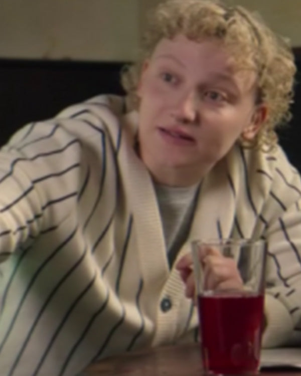 Brassic S07 Tallulah Rose Haddon Striped Cardigan