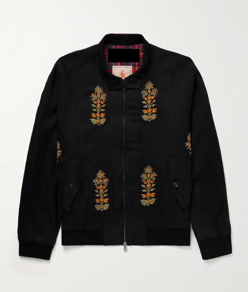 All American S07 Bre-Z Floral Embroidered Zip Jacket