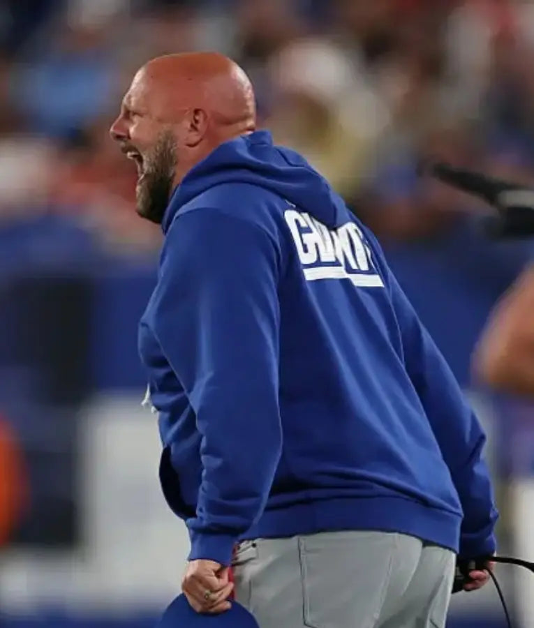 Brian Daboll New York Giants Blue Hoodie