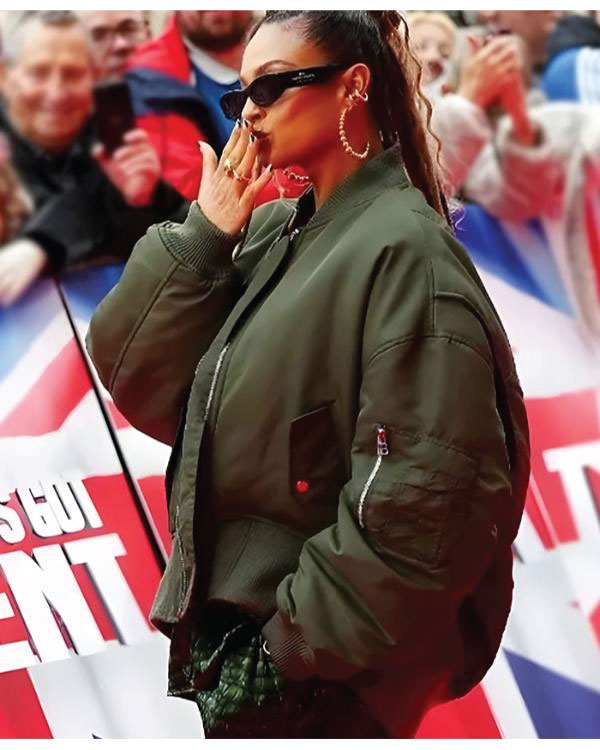 Britain Got Talent Alesha Dixon Green Bomber Jacket