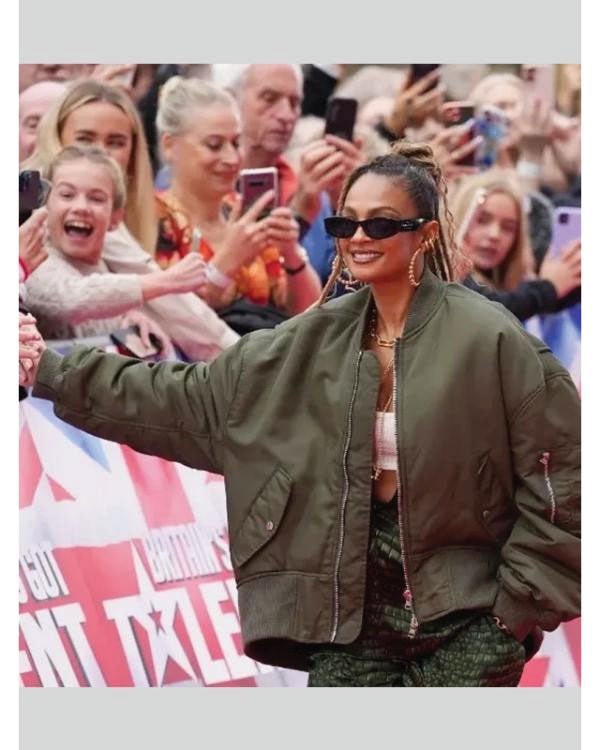 Britain Got Talent Alesha Dixon Green Bomber Jacket