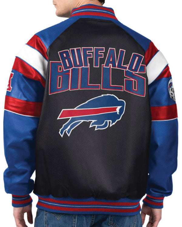Buffalo Bills G-III Faux Varsity Leather Jacket