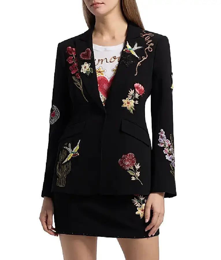 CBS Mornings Jen Hatmaker Embellished Blazer