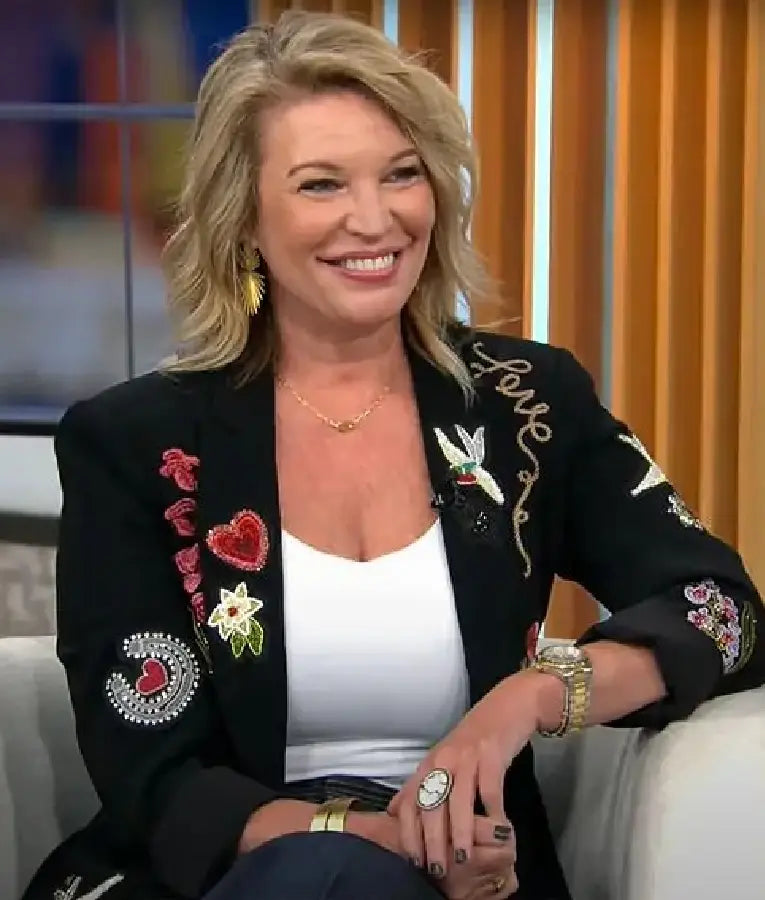 CBS Mornings Jen Hatmaker Embellished Blazer