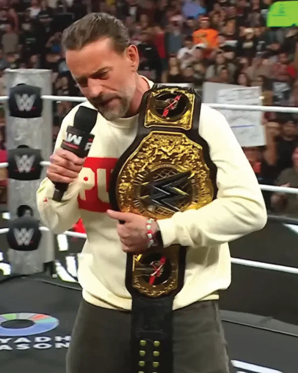 CM Punk White Sweatshirt