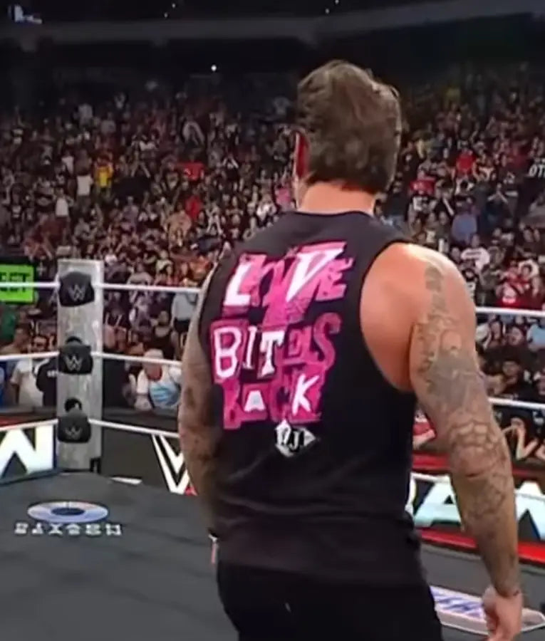 CM Punk Monday Night RAW 2025 Black Tank Top