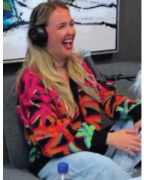 Call It What It Is Camilla Luddington Plaid Knit Cardigan