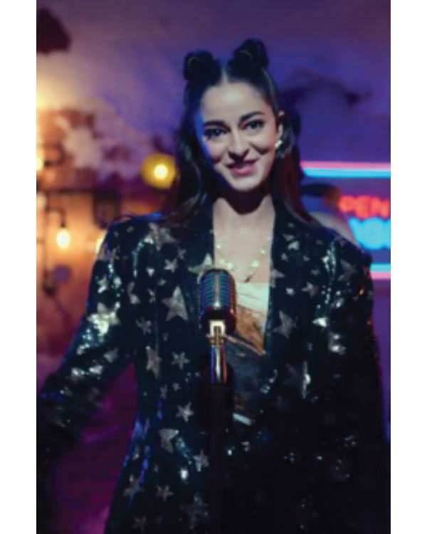 Call Me Bae S01 Ananya Panday Sequin Star Black Blazer