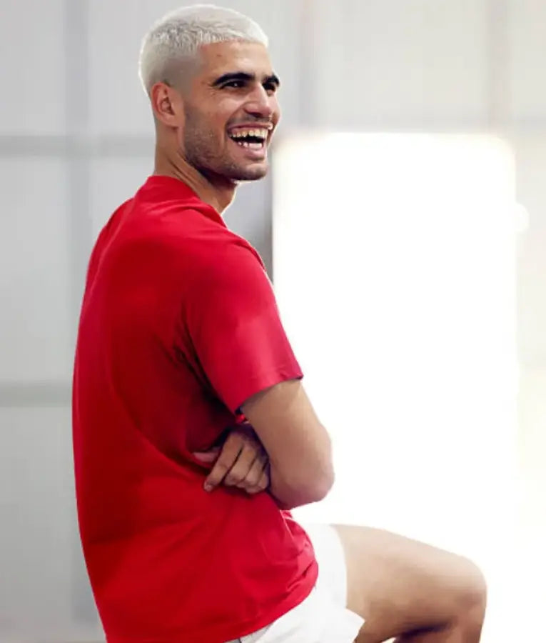 Carlos Alcaraz ATP Masters Series 2025 Training Red T-Shirt