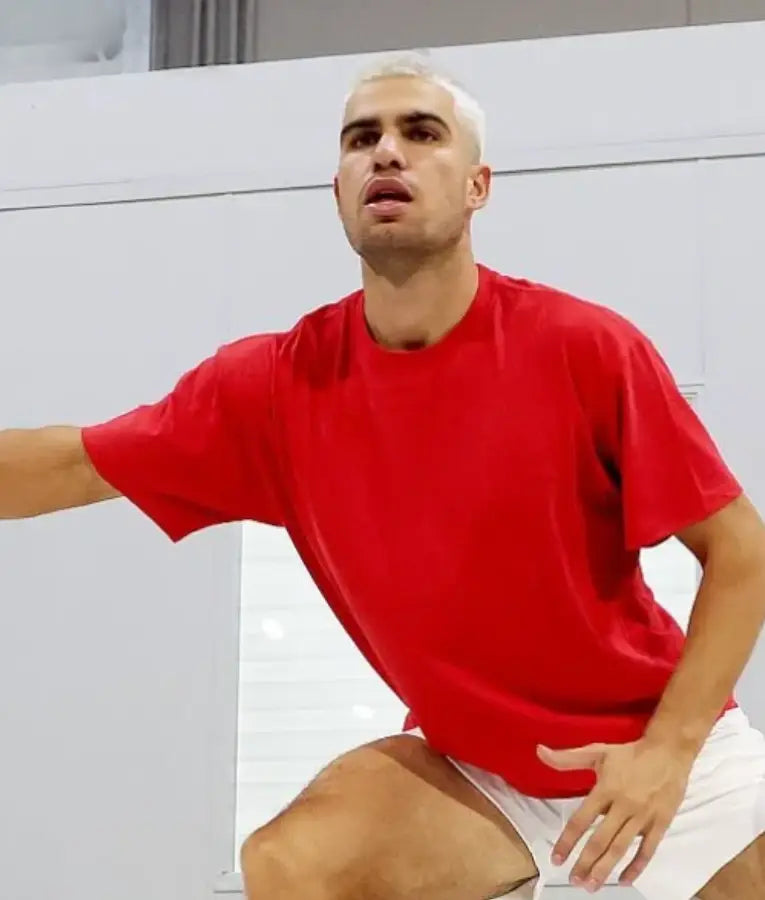 Carlos Alcaraz ATP Masters Series 2025 Training Red T-Shirt