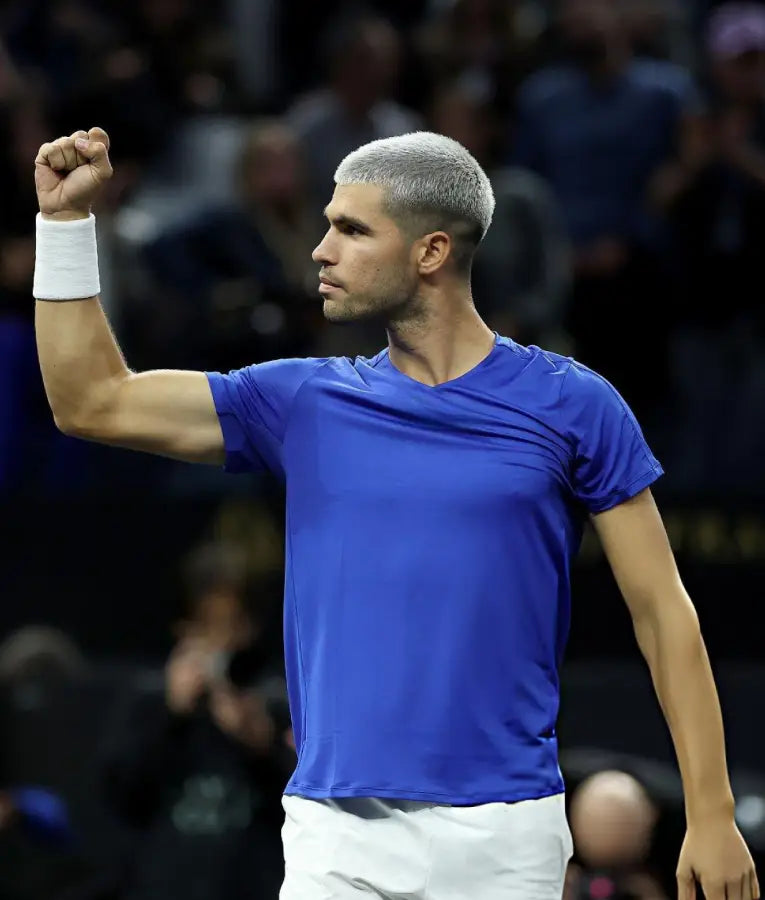 Carlos Alcaraz Laver Cup 2025 Blue T-shirt