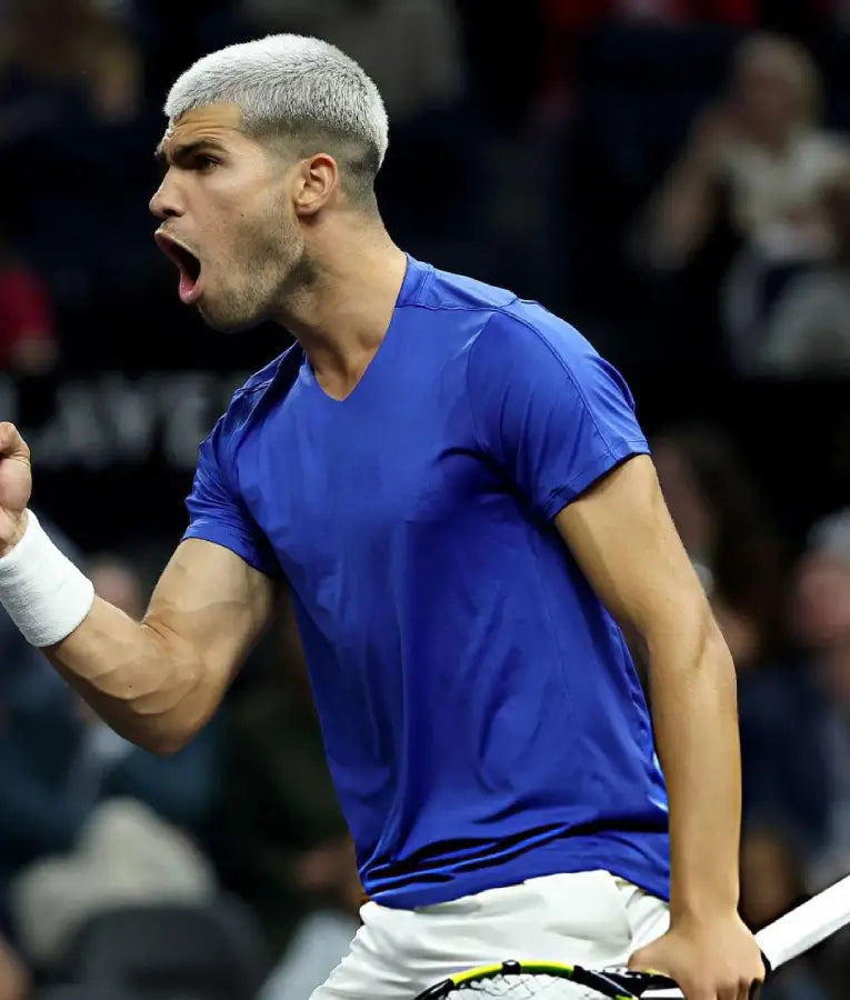 Carlos Alcaraz Laver Cup 2025 Blue T-shirt