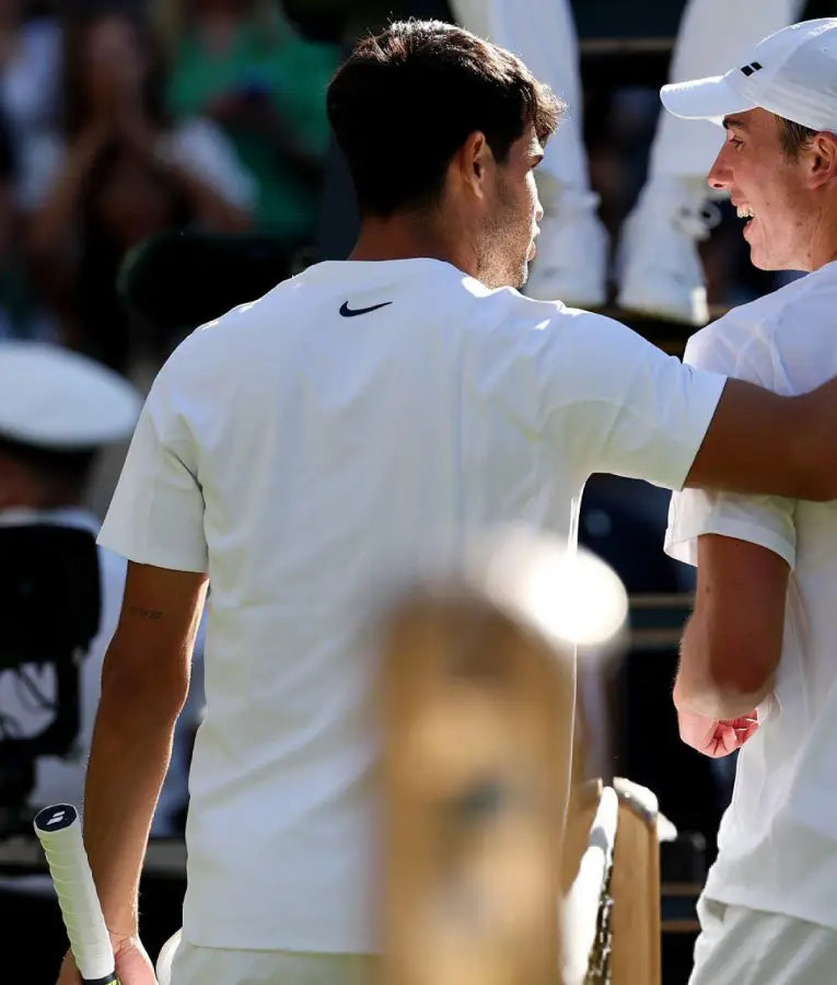 Carlos Alcaraz Wimbledon Championships 2025 White T-Shirt