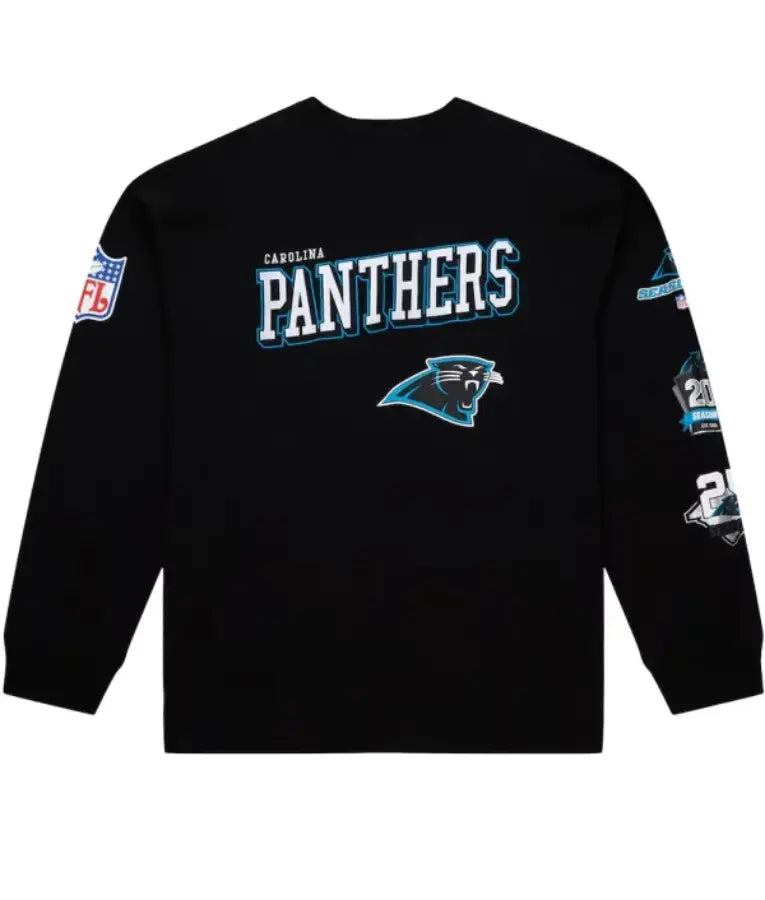 Carolina Panthers Black Training Camp Vintage Logos Sweatshirt
