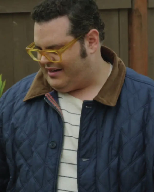 Celebrity IOU S10 Josh Gadd Navy Quilted Coat