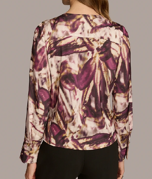 Greys Anatomy S21 Chandra Wilson Abstract Print Blouse
