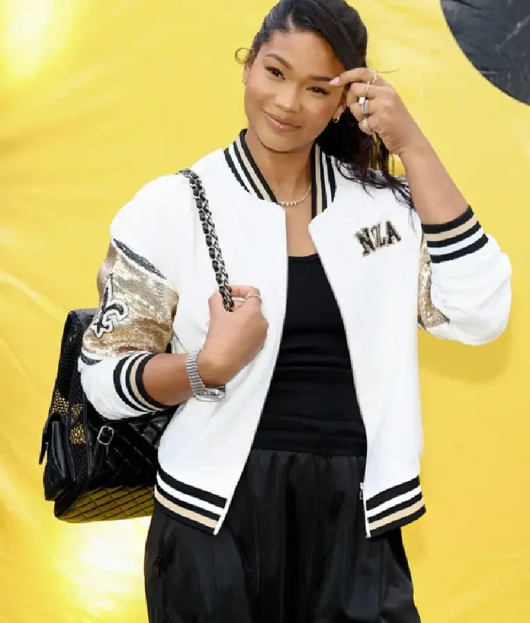 Chanel Iman Breitling Celebrates Partnership Jacket