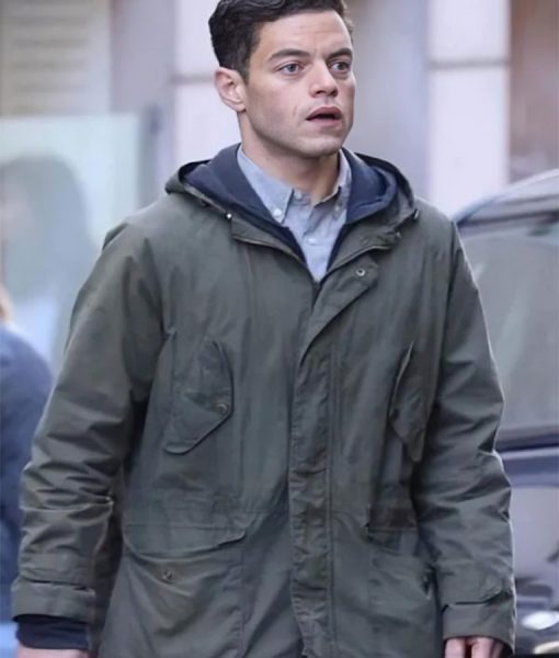 The Amateur 2025 Rami Malek Hooded Jacket