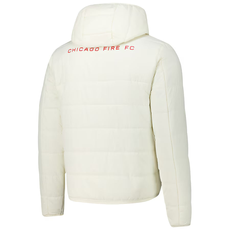 Chicago Fire Cream Padded Pro Hoodie Jacket