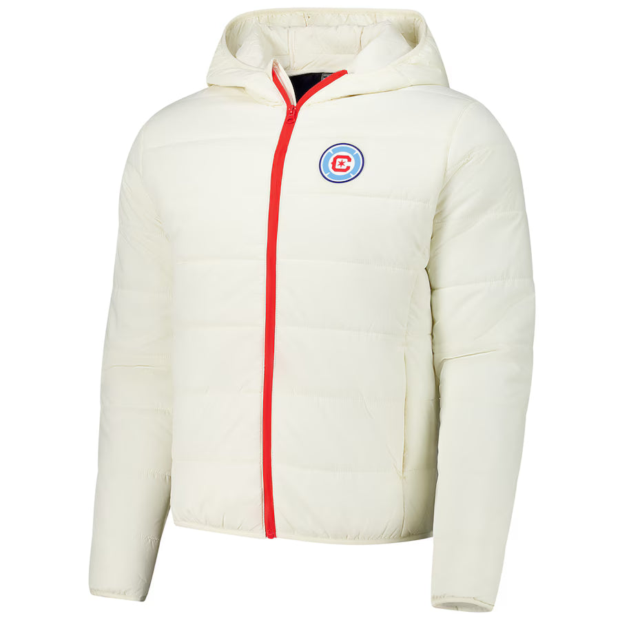 Chicago Fire Cream Padded Pro Hoodie Jacket