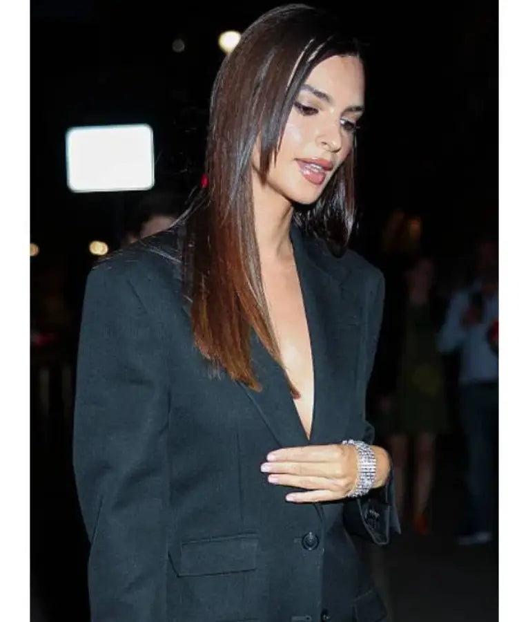 Chopard High Jewelry Launch Emily Ratajkowski Black Blazer