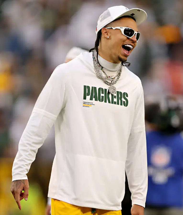 Christian Watson Packers White Hoodie