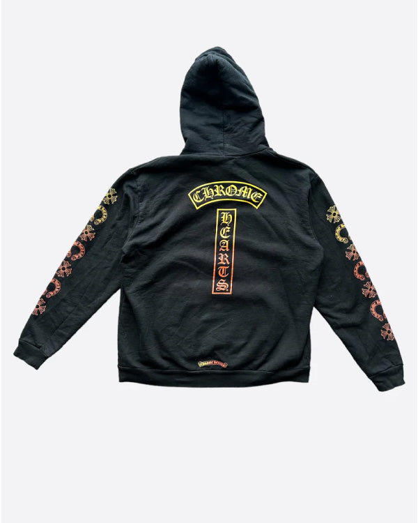 Chrome Hearts Black Sunset Gradient T-Bar Hoodie