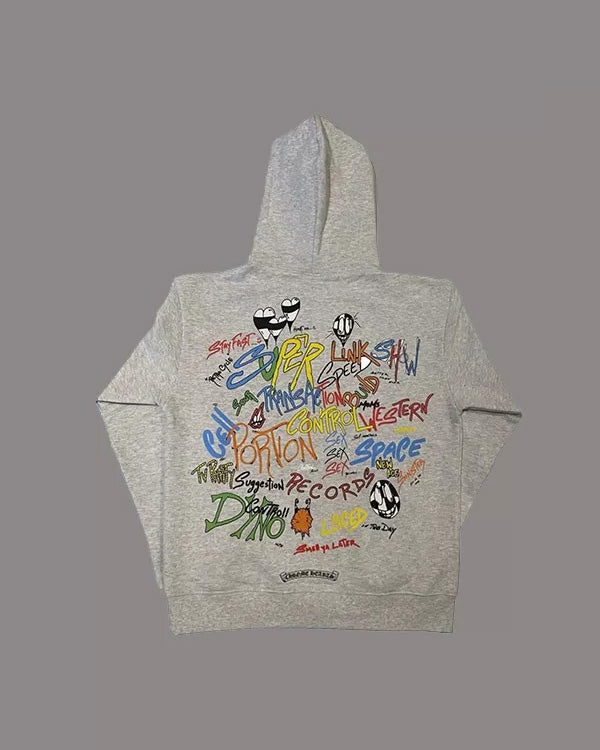 Chrome Hearts Matty Boy Brain Hoodie – Gray